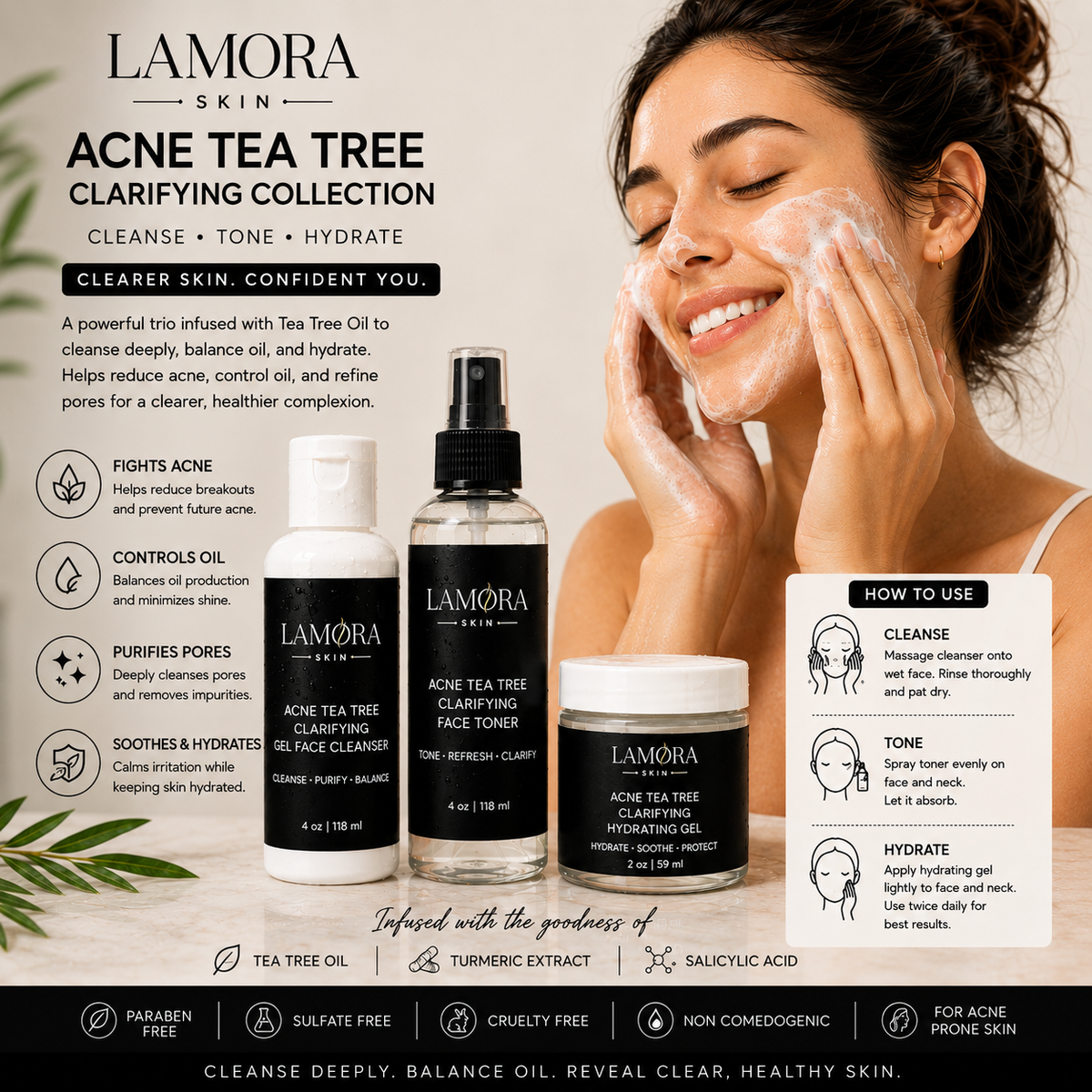 Acne Tea Tree - Clarifying Ritual — Oily & Blemish-Prone Skin Set