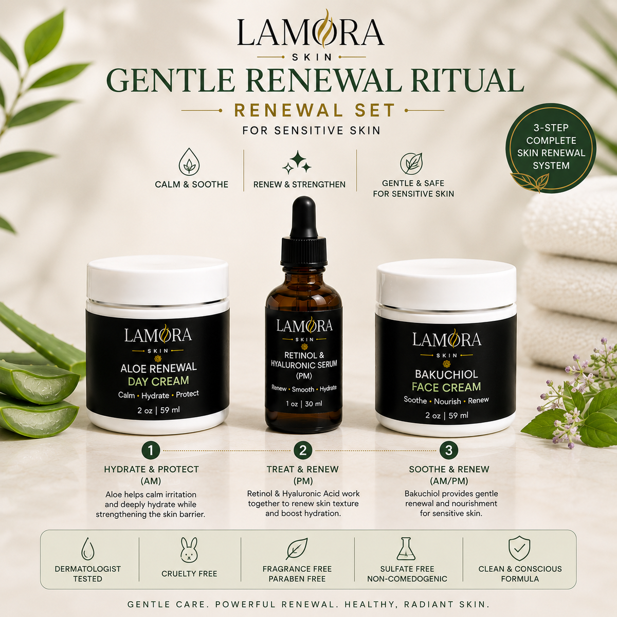 Advanced Gentle Renewal Ritual — Retinol & Bakuchiol Set