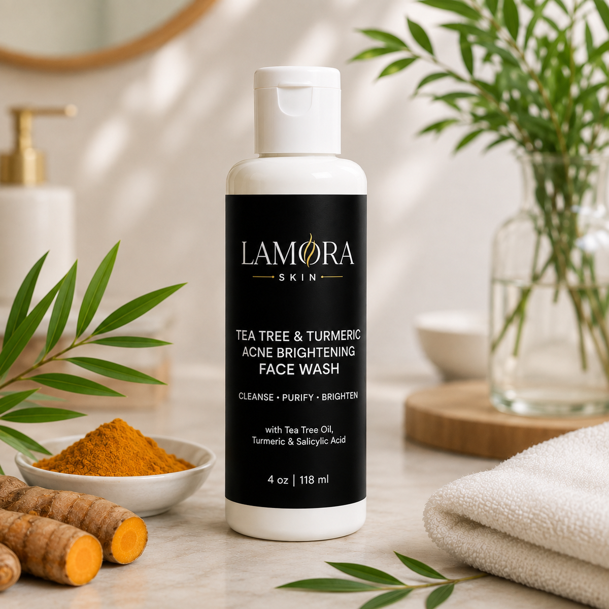 Tea Tree & Turmeric Acne Brightening Face Wash